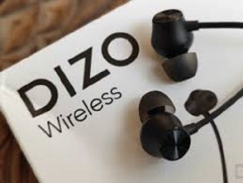 Black Dizo Bluetooth Wireless Earphones With Microphone And Noise Cancelling