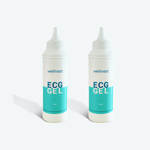 Blue Ecg Gel Bottle 250 Ml For Ultrasound And Ecg (Set Of 4 Bottles) With Non Toxic