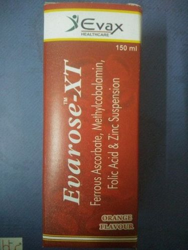 Evarose Xt Ferrous Ascorbate, Methylcobalamin, Folic Acid And Zinc Syrup Dosage Form: Liquid