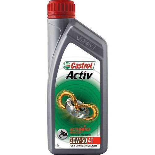 Yellow Two Wheeler Castrol Engine Oil For Automobiles With High Lubricity