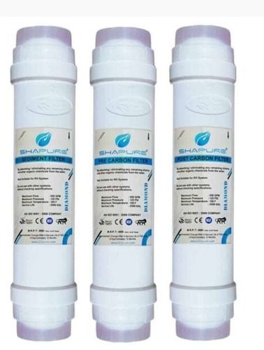  0.4 Kg Water Filter Cartridge, Ro And Uv Filtration Systems, Set Of 3 Filters