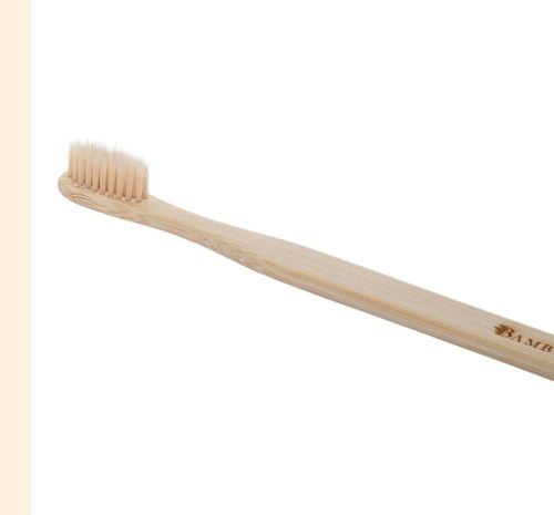 Brown Color Bamboo Tooth Brush With Bristle Material Nylon Provide Complete Care