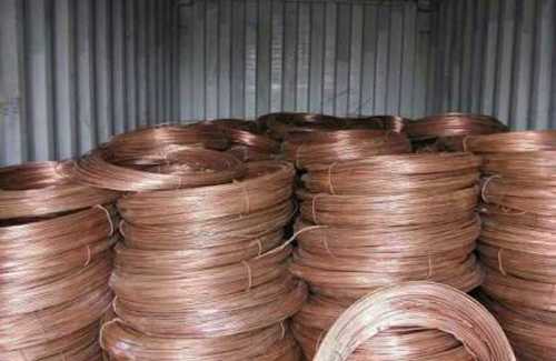 Metallic High Performance And Perfect Finish Polished Copper Wire For Industrial Use