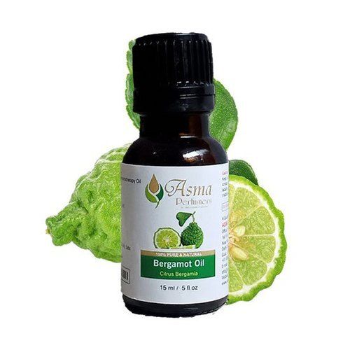 Light Yellow Green Color And Citrusy Aroma Bergamot Oil With Cold Pressing, 15ml