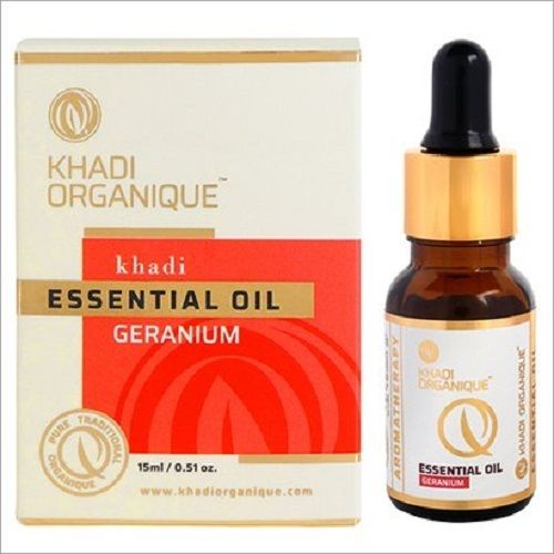 Natural And Original Khadi Organique Geranium Essential Oil, 15 Ml Pack