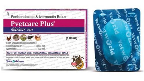 Pvetcare Plus Fenbendazole और Ivermectin Bolus के लिए अनुशंसित: मवेशी 