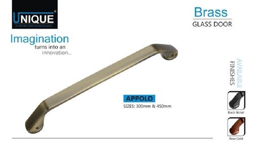 Unique Corrosion-Resistant Lightweighted Strong Brass Glass Door Handles Application: Home