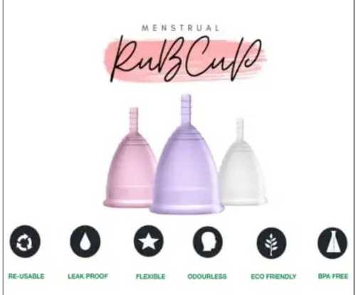 Various Colours Large Size Plain Menstrual Cup For Menstrual Periods