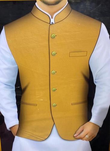 Buy Aany's Culture Peach Floral Pattern Polyester Wedding Nehru Jacket  (Koti) M Online at Best Prices in India - JioMart.