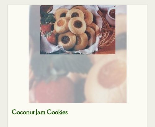 Delicious Taste and Mouth Watering Crunchy Coconut Jam Cookies