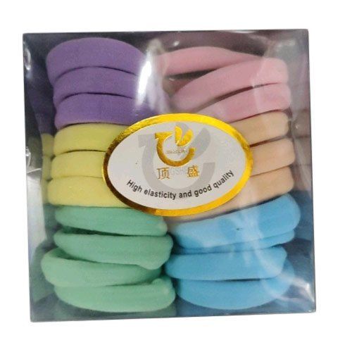 Plain Rubber And Nylon Stretchable Fashion Hair Ties For Party Wear Application: Household