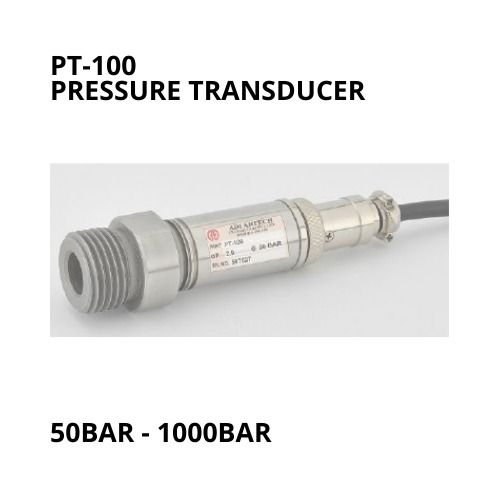 PT-100 Pressure Transducer Sensor Capacity 50 to 1000 Bar Capacity