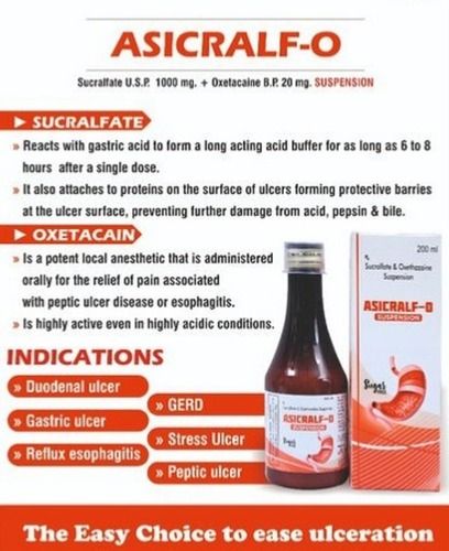 Sucralfate And Oxethazaine Suspension