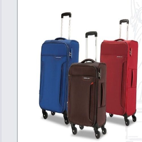 Waterproof And Resistant Proof Red, Blue And Coffee Color Trolley Bags Size: Medium