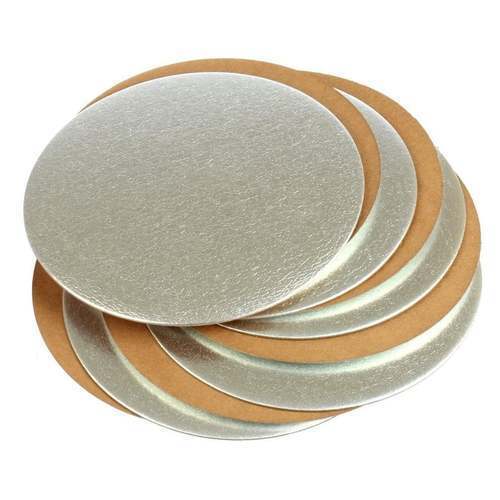 Best Price 7 Inch Round Shape Siver Coated Paperboard Cake Base Board For Bakery