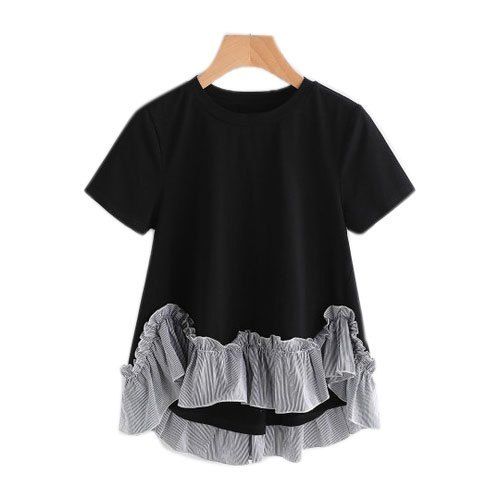 Comfortable To Wear Ladies Short Designer Top