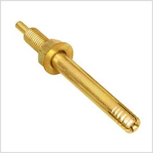 Metal Pin Type Anchor Fastener - Industrial Grade, 100 Pack | Polished Golden Finish, Corrosion Resistant for Automobiles