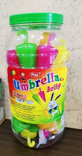 Golden Delicious And Umbrella Shaped Fruit Jelly For Kids With Low Fat