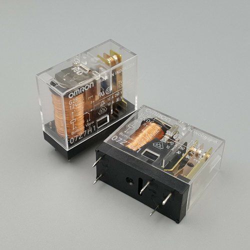 G2r-1,24vdc&12vdc Omron Transparent 5 Pin,1 Co Relay 24vdc Made In Indonesia