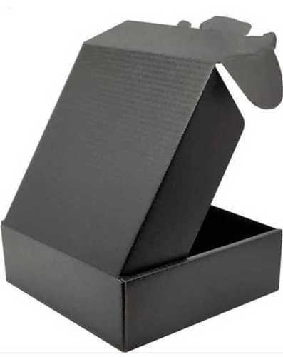 Paper Grey Colour Square Plain Corrugated Board Box For Gift Packaging