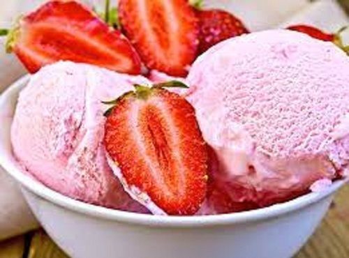 Hygienically Prepared Light Pink Natural And Fresh Strawberry Ice Cream Age Group: Children