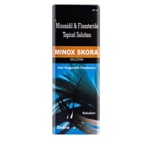 Minoxidil And Finasteride Topical Hair Solution Oil Minox Skora For Alopecia, 60 Ml