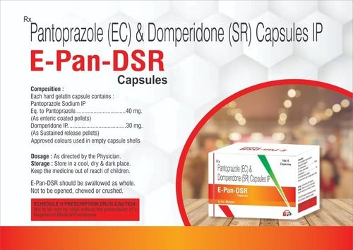 Pantoprazole (Ec) And Domperidone (Sr) E Pan Dsr Capsule (10X10 Capsules) Suitable For: Women