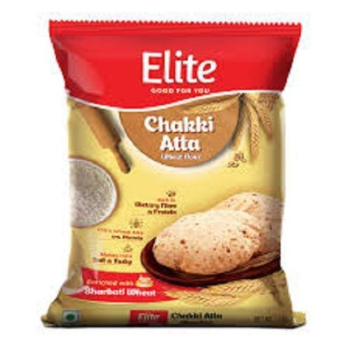 Purely 100% Whole Wheat Elite Fresh Chakki Atta Rich In Dietary Fibers And Iron