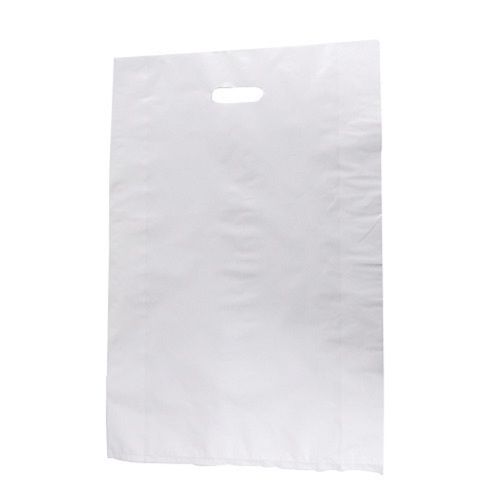 Rectangular Shape And Plain White Colour Hm Polythene Bag For Grocery