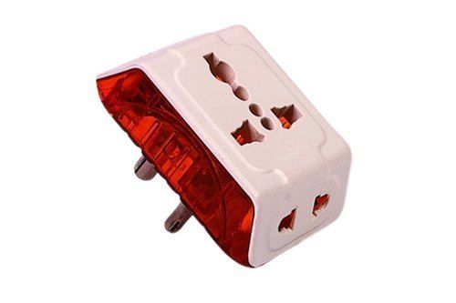 Super Quality, Efficiently Engineered And Durable Red And White Colour 3-Pin Multi Sockets  Application: Electric Appliances