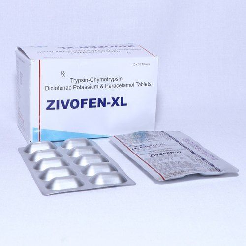 Trypsin Chymotrypsin Diclofenac Potassium Paracetamol Tablets
