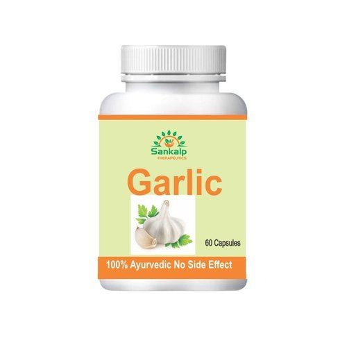 100% Ayurvedic Garlic Capsules, 60 Capsules Pack Age Group: For Adults