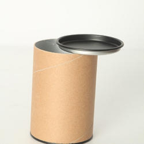 100% Nature Friendly Highly Durable Brown Colour Round Cylinder Paper Tube Box