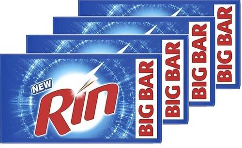 Blue Color Rin Detergent Bar For Cloths With Light Breathable Fragrance