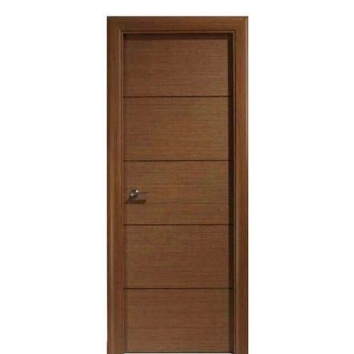 Durable And Weatherproof Brown Color Natural Teak Wood Veneers Door For Home Application: Commercial