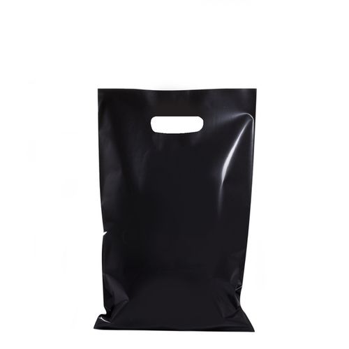 Good Quality And Recyclable Black Colour Polythene Bag For Grocery Use