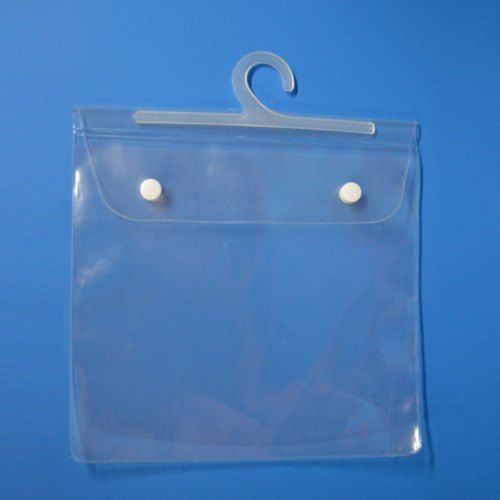 Good Quality Small Size Transparent Plastic Hang Bags For Jewellery And Clothes