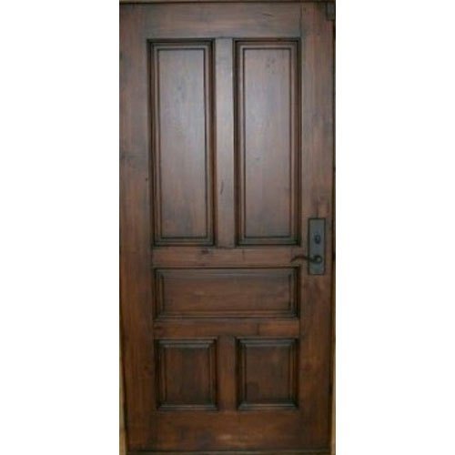 High Quality Dark Brown Color Exterior Teakwood Veneer Door For Home 7 X 4 Feet Size Application: Commercial