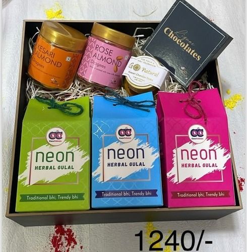 Holi Gift Combo Pack with Neon 3 Herbal gulal pack