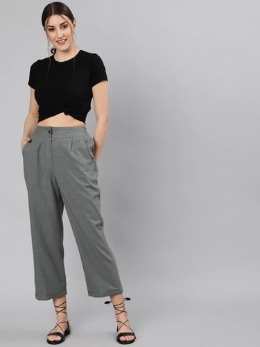 & Other Stories stretch high waist wide leg pants with zip details in black  | ASOS