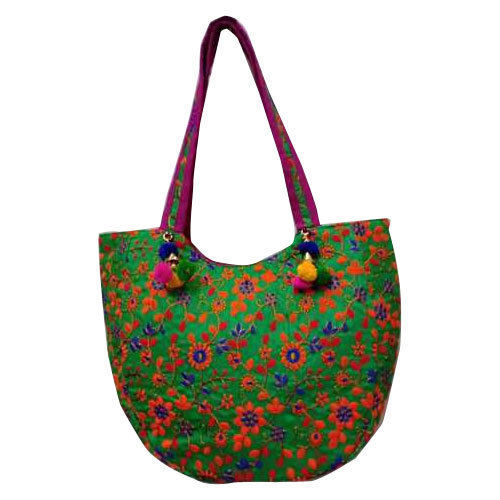 Multicolor Printed Pattern Pure Cotton Ladies Fashion Handmade Bags