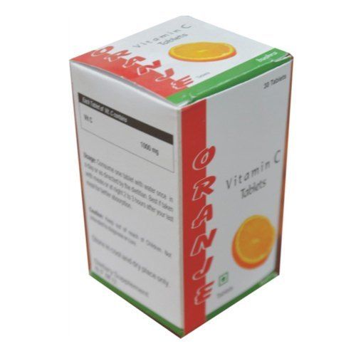 Orange Flavor Vitamin C Tablets, 30 Tablets Pack