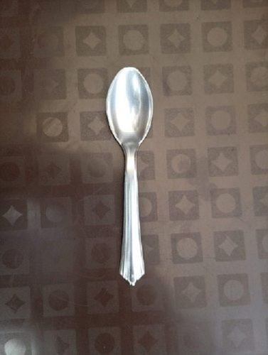 Silver Color 5 Inch Disposable Plastic Spoon, For Event And Party Size: 2-4