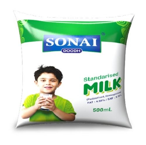  Sonai Nutrition से भरपूर हाइजीनिक प्रोसेस्ड स्टैंडर्ड मिल्क, 500 मिली पाउच 