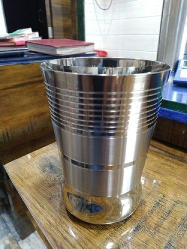  स्टेनलेस स्टील सर्विंग ग्लास, लेजर प्रिंट के साथ अनब्रेकेबल वाटर ड्रिंकिंग ग्लास 