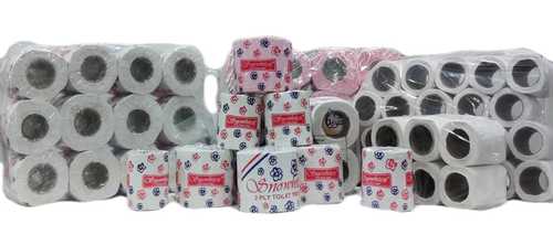 White Tissue Paper Rolls Used In Kitchen, Toilet, Bathroom Application: Office & Hotel