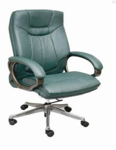 Machine Made Blue Pu Leatheite Tapestrys High-Back Swivel Inflatable Executive Chair