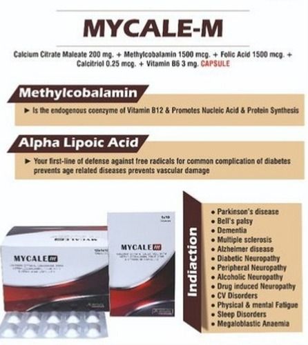 Calcium Citrate Calcitriol With Methylcobalamin Folic Acid and Vitamin B6 Capsules