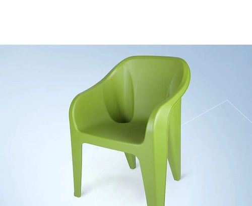 Green Colour Indoor And Outdoor Solid Heavy Duty Plastic Armchair For Home And Office Height: 12 Inch (In)