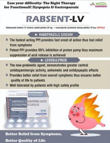 Rabeprazole Sodium Sodium Enteric Coated And Levosulpiride Sr Capsules